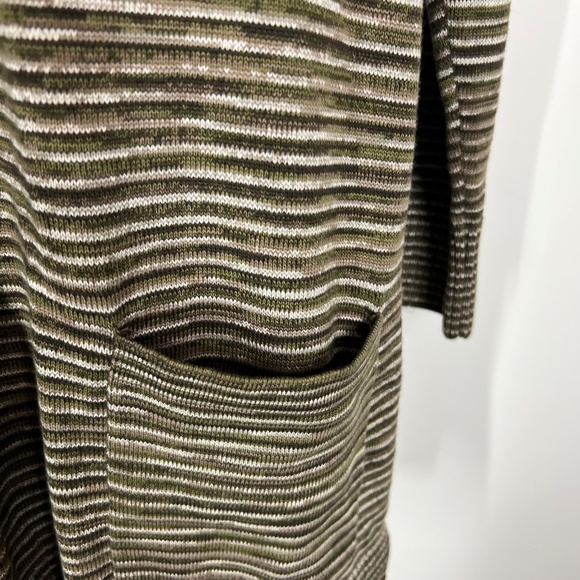 Anthropologie eight eight eight Cowell neck green and brown earth tones tunic, M - Picture 11 of 16